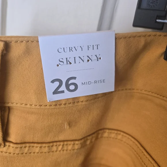Lane Bryant Mustard Skinny Jeans - Picture 4 of 6